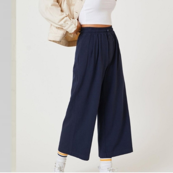 Sundry Bungee Wide-Leg Pant, Navy, Size 1 (XS) - Picture 5 of 11